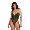 Body con encaje verde militar 2213 1